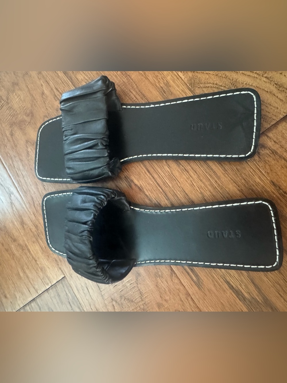 Staud Ruched Slide Sandals - Women